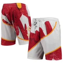 Atlanta NBA Red White Shorts