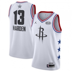 Rockets 13 James Harden White 2019 NBA All Star Game Jordan Brand Swingman Jersey