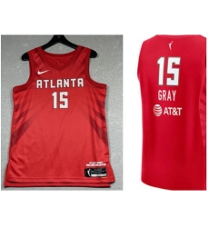 WNBA Atlanta 15 Gary Red Jersey WNBA Atlanta 15 Gary Red Jersey