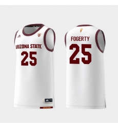 Men Arizona State Sun Devils Grant Fogerty White Replica College Basketball Jersey