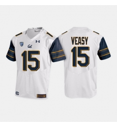 California Golden Bears Jordan Veasy College Football White Jersey