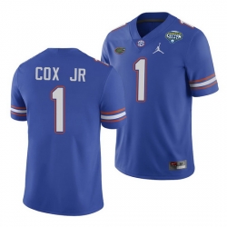 Florida Gators Brenton Cox Jr. Royal 2020 Cotton Bowl Classic College Football Jersey