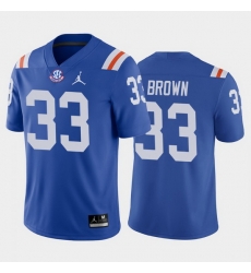 Florida Gators Trent Brown Royal Throwback Men'S Jersey