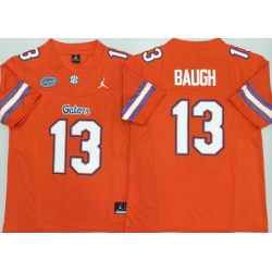 Men Florida Gators  13 Jadan Baugh Orange 2026 F U S E  Stitched Jersey