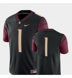 Men Florida State Seminoles 1 Black College Football 2018 Game Jersey