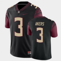 Men Florida State Seminoles Cam Akers College Football Black Alternate Game Jersey