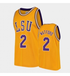 LSU Tiger Trendon Watford Gold Replica Men'S Jersey