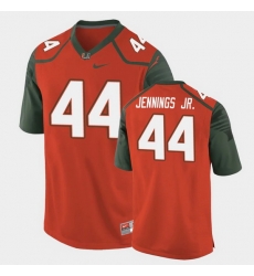 Men Miami Hurricanes Bradley Jennings Jr. Replica Orange College Football Jersey