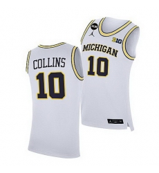 Michigan Wolverines Frankie Collins White Home Jersey