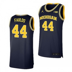 Michigan Wolverines Jaron Faulds Navy Limited Basketball Jersey