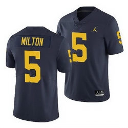 Michigan Wolverines Joe Milton Navy Limited Men'S Jersey