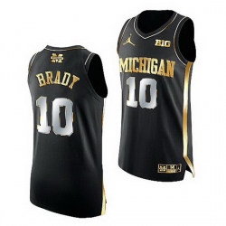 Michigan Wolverines Tom Brady Black College Basketball Honorary Alumni Jersey