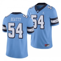 North Carolina Tar Heels A.J. Beatty Carolina Blue College Football Men'S Jersey