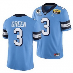 North Carolina Tar Heels Antoine Green Blue 2021 Duke'S Mayo Bowl Cfp Jersey