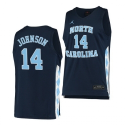 North Carolina Tar Heels Puff Johnson Navy Alternate Men Jersey