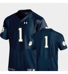 Men Notre Dame Fighting Irish 1 Navy Alumni Football Game Authentic Performance Jersey