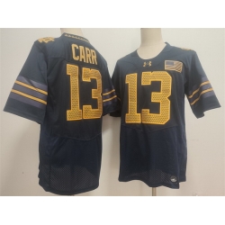 Men Notre Dame Fighting Irish  13 CJ Carr Navy 2026 Shamrock Series Stitched Jersey