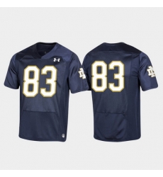 Men Notre Dame Fighting Irish 83 Navy Premier Football Jersey