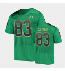 Men Notre Dame Fighting Irish Chase Claypool College Football Green Replica Jersey