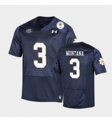 Men Notre Dame Fighting Irish Joe Montana 2021 Rose Bowl Navy College Football Jersey