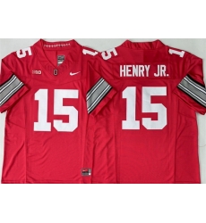 Men Ohio State Buckeyes  15 Chris Henry Jr Red 2026 F U S E  Limited Stitched Jersey