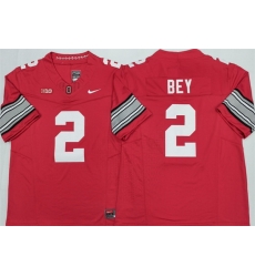 Men Ohio State Buckeyes  2 Legend Bey Red 2026 F U S E  Limited Stitched Jersey