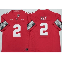 Men Ohio State Buckeyes  2 Legend Bey Red 2026 F U S E  Limited Stitched Jersey
