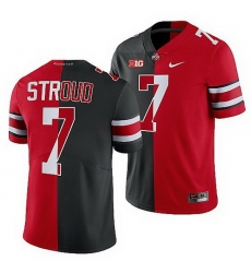 Ohio State Buckeyes C.J. Stroud Scarlet Black Split Edition Men Jersey