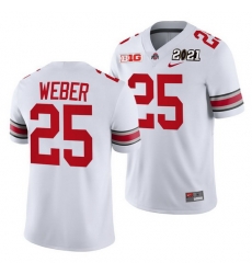 Ohio State Buckeyes Mike Weber White 2021 Sugar Bowl Champions College Football Playoff College Football Playoff Jersey 0