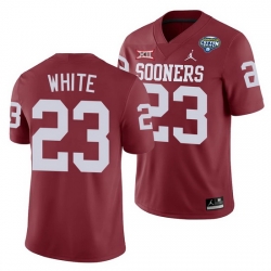 Oklahoma Sooners Dashaun White Crimson 2020 Cotton Bowl Classic College Football Jersey