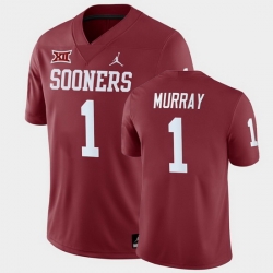 Oklahoma Sooners Kyler Murray Crimson Home Men'S Jersey