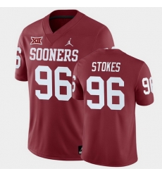 Oklahoma Sooners Laron Stokes Crimson Home Men'S Jersey