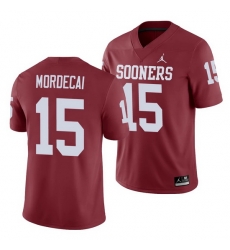 Oklahoma Sooners Tanner Mordecai Crimson Game Men'S Jersey