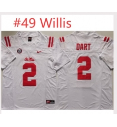 Men Ole Miss Rebels White Patrick Willis #49 white Stitched NCAA Jersey Men Ole Miss Rebels White Patrick Willis #49 white Stitched NCAA Jersey
