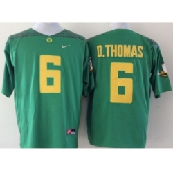 NCAA Oregon Ducks #6 D.THOMAS green jerseys