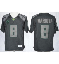 Oregon Duck 8 Marcus Mariota Blackout Limited NCAA Jerseys