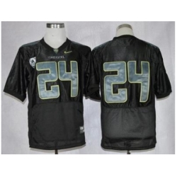 Oregon Ducks #24 Thomas Tyner Black Combat Stitched NCAA Jersey