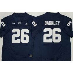 Men Penn State Nittany Lions  26 Saquon Barkley Navy F U S E  Stitched Jersey