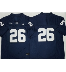 Men Penn State Nittany Lions  26 Saquon Barkley Navy No Name F U S E  Stitched Jersey