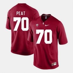 Men Stanford Cardinal Andrus Peat College Football Cardinal Jersey