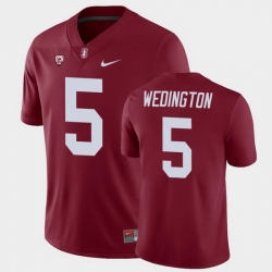 Men Stanford Cardinal Connor Wedington College Football Cardinal Game Jersey