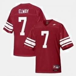 Men Stanford Cardinal John Elway College Football Red Jersey