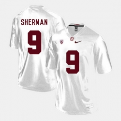 Men Stanford Cardinal Richard Sherman College Football White Jersey