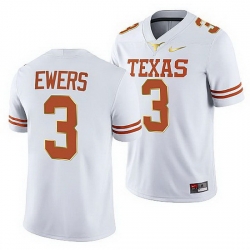 Texas Longhorns Quinn Ewers White College Football Jersey