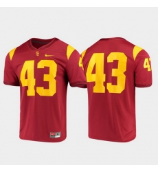 Men Usc Trojans 43 Cardinal Game Jersey