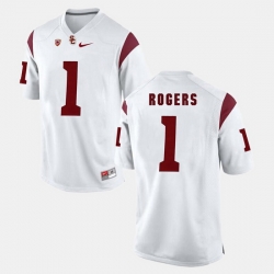 Men Usc Trojans Darreus Rogers Pac 12 Game White Jersey