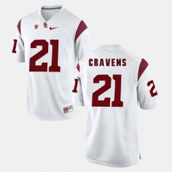 Men Usc Trojans Su'A Cravens Pac 12 Game White Jersey