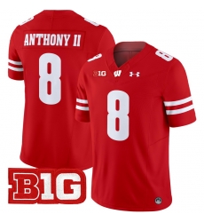 Men Youth Wisconsin Badgers 16 Russell Wilson White 2024 Vapor Limited Jersey All Stitched