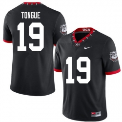 2020 Men #19 Makiya Tongue Georgia Bulldogs Mascot 100th Anniversary College Football Jerseys Sale-B