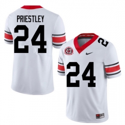 2020 Men #24 Nathan Priestley Georgia Bulldogs 1980 National Champions 40th Anniversary College Foot